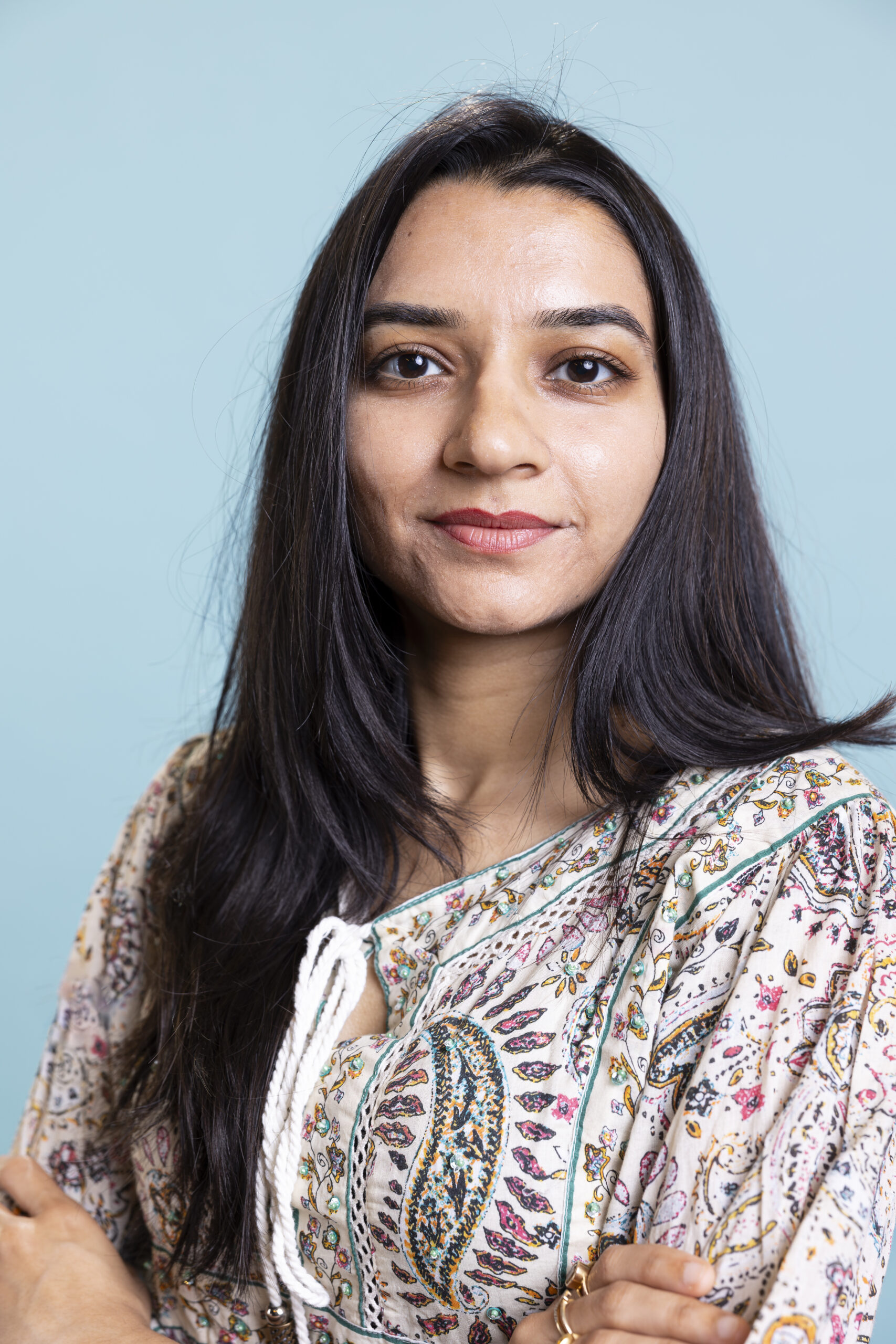 indian woman posing cute stylish outfit camera smiling scaled